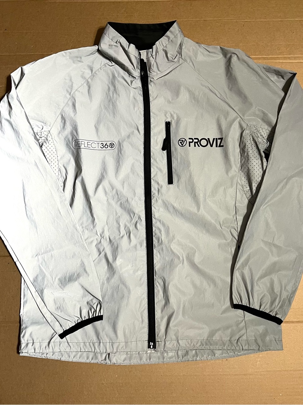 Women's Reflective Silver Windbreaker Jacket